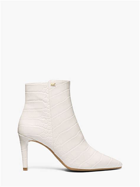 dorothy flex bootie michael michael kors|Dorothy Flex Crocodile Embossed Ankle Boot .